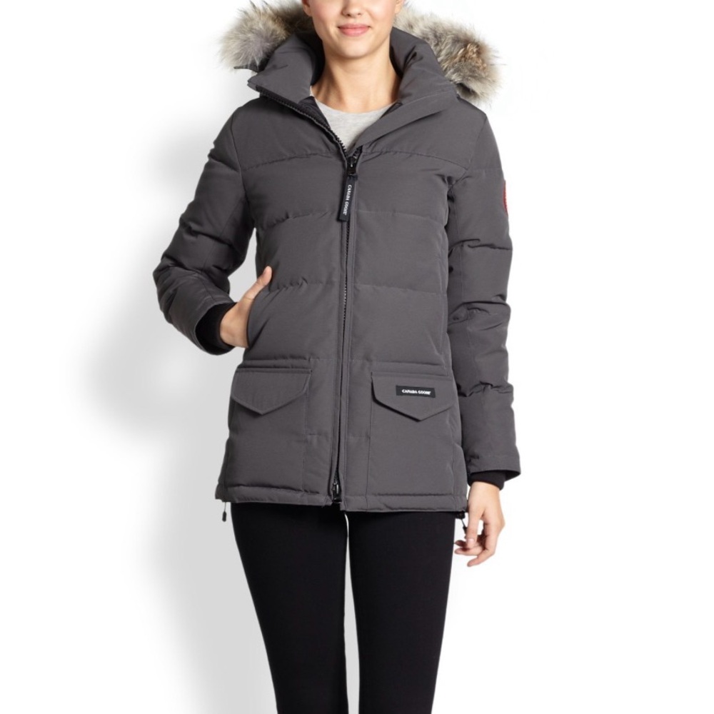 Canada Goose Solaris Down Jacket with Fur Trim Hood